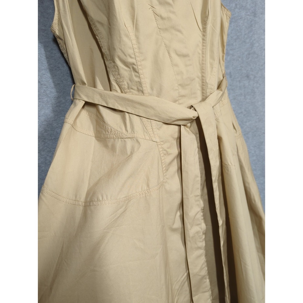 New Anthropologie Plus Maeve Midi Maxi Dress XL Button Up Sleeveless Minimalist - Picture 4 of 12